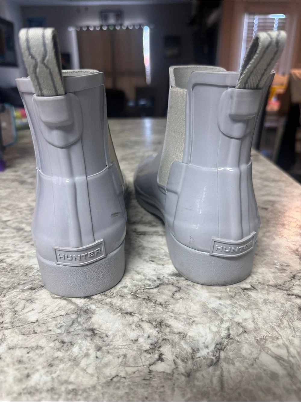 Hunter Women's Chelsea Rain Boots - Light Gray